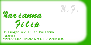 marianna filip business card